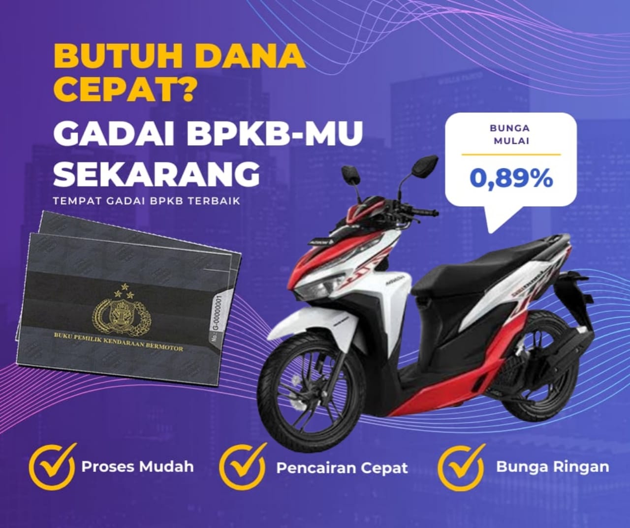 Pinjaman Dana Jaminan Bpkb Motor Honda Vario 150 Espsporty Dapat Pinjaman Berapa? Seperti Ini Simulasinya